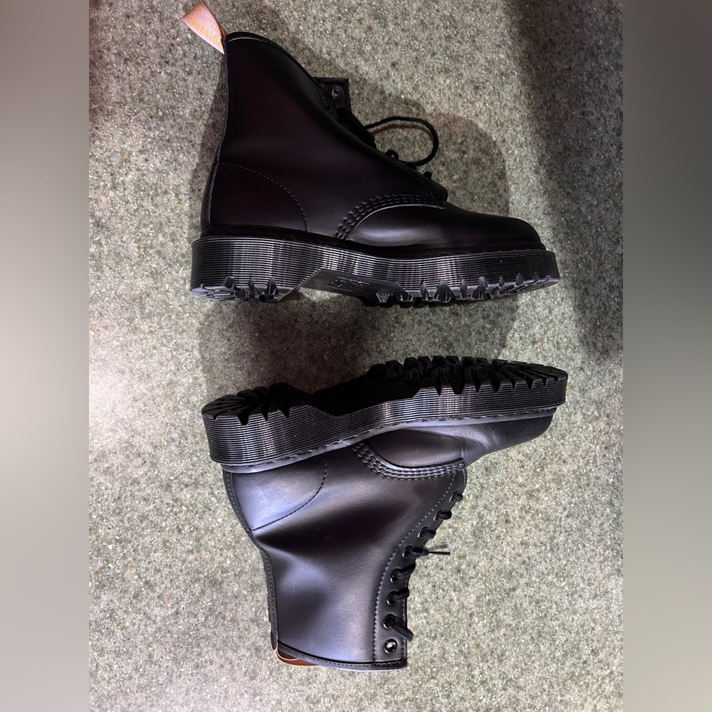 Dr. Martens Excellent Used Condition Doc Marten Black Combat Boots Size 7